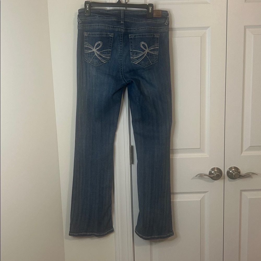 Wallflower Women's Dark Blue Boot Cut Jeans - Picture 3 of 3